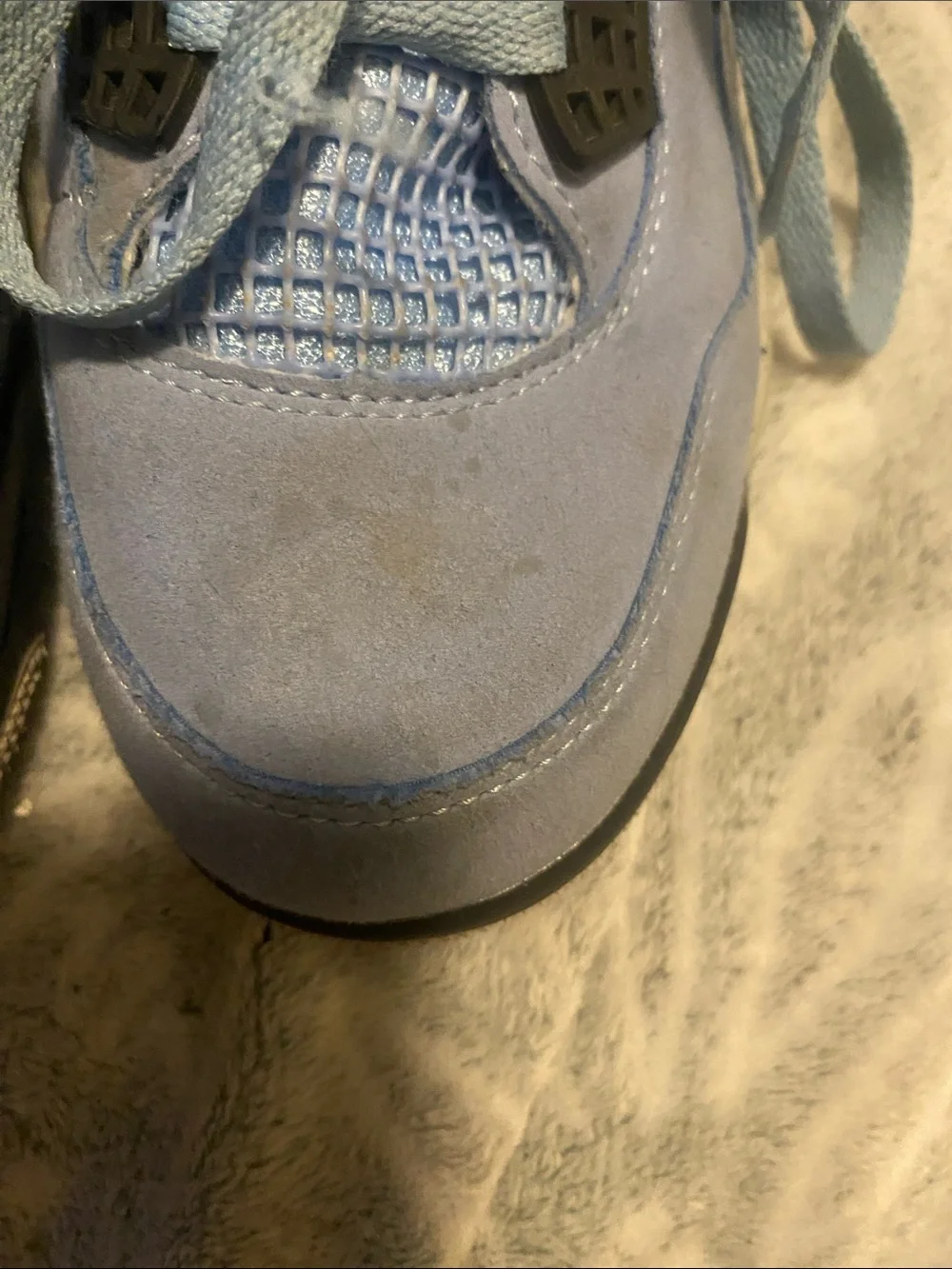 Jordan Men's Athletic Sneakers in Light Blue and Black